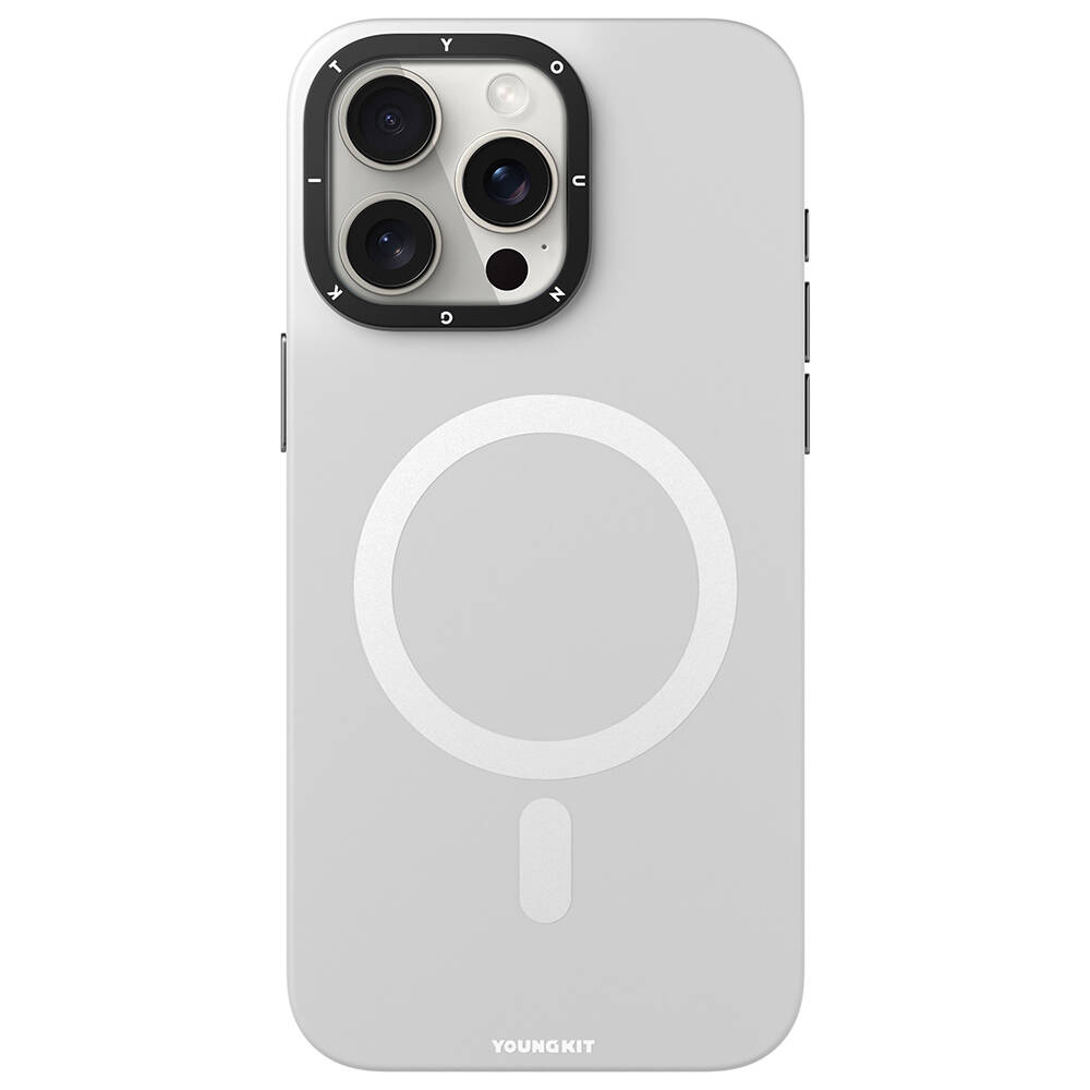 Apple iPhone 15 Pro Uyumlu Kılıf Magsafe Şarj Özellikli Çizilmeye ve Aşınmaya Dayanıklı Youngkit Velvet Magnet Serisi Kapak - 2