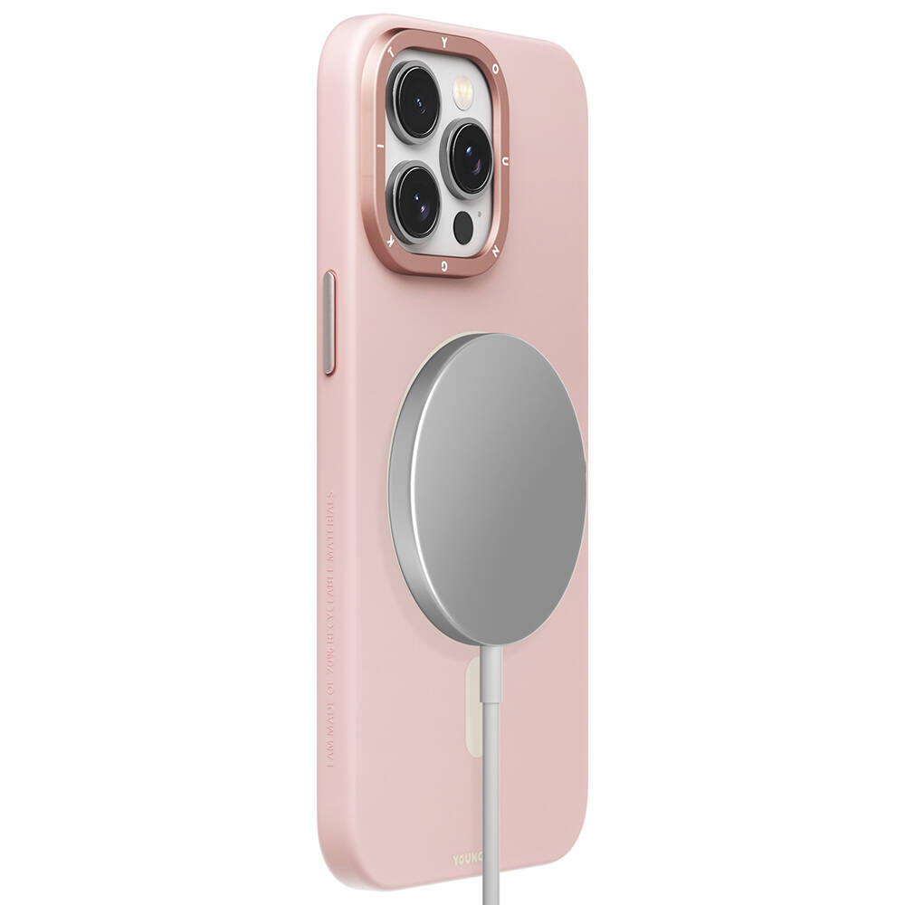 Apple iPhone 15 Pro Max Uyumlu Kılıf Magsafe Şarj Özellikli Çizilmeye ve Aşınmaya Dayanıklı Youngkit Velvet Magnet Serisi Kapak - 7