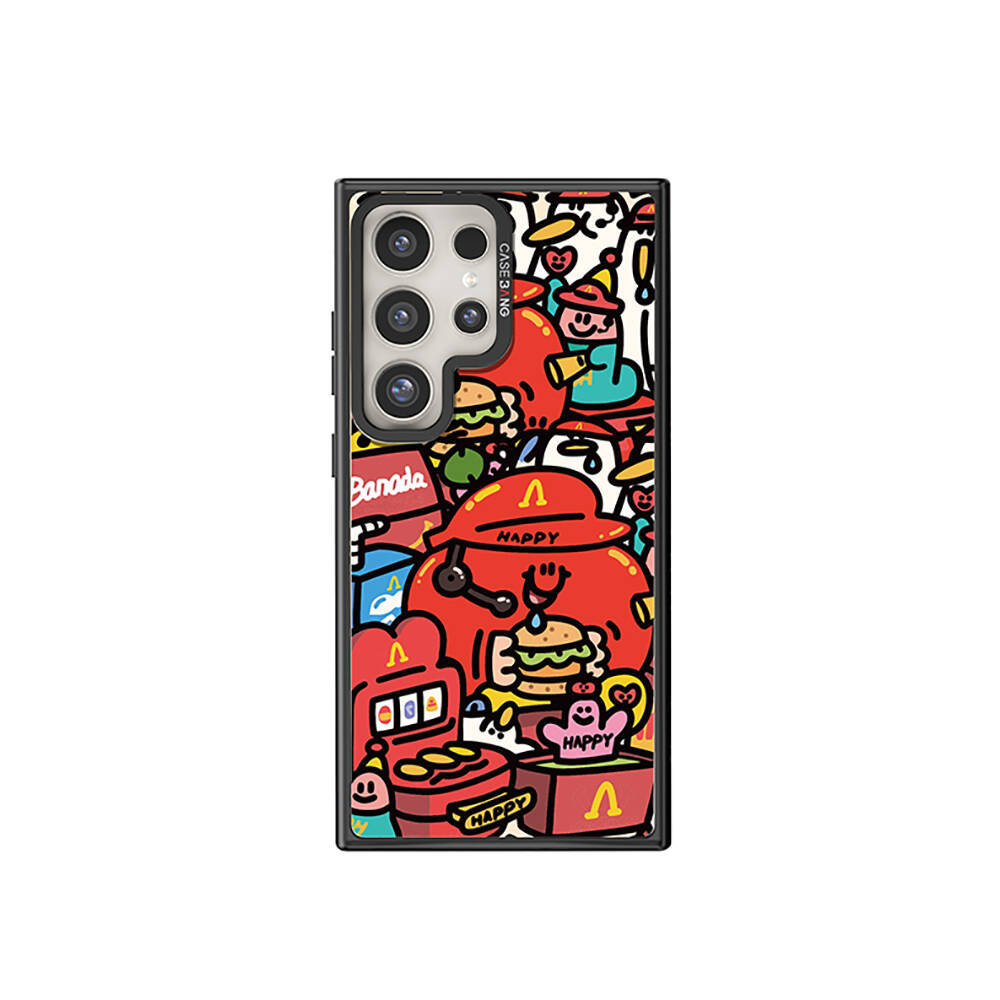 Samsung Galaxy S24 Ultra Uyumlu Magsafe Şarj Özellikli Casebang Ahhey Serisi Arka Panel - 1