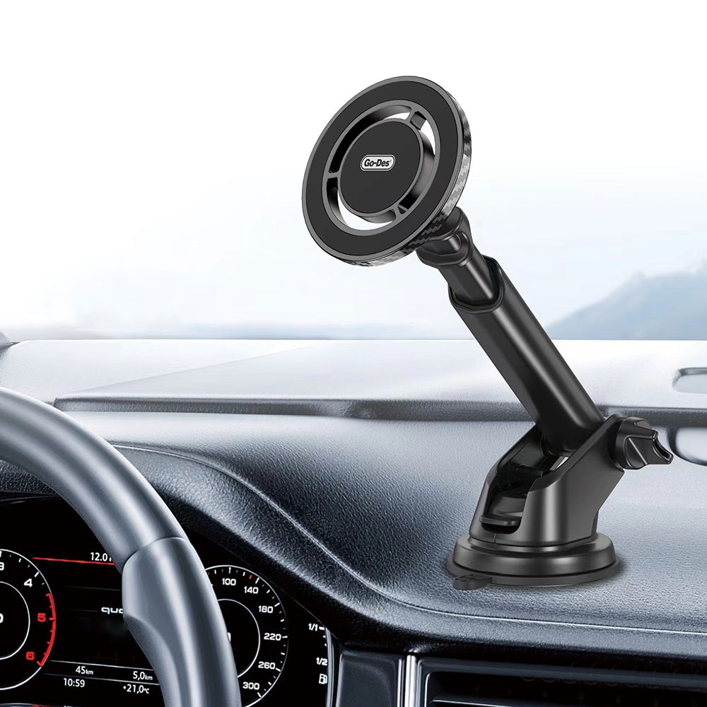 Go Des GD-HD938 Teleskopik Tasarım 360 Derece Dönebilen Magnetik Araç Telefon Tutucu - 2