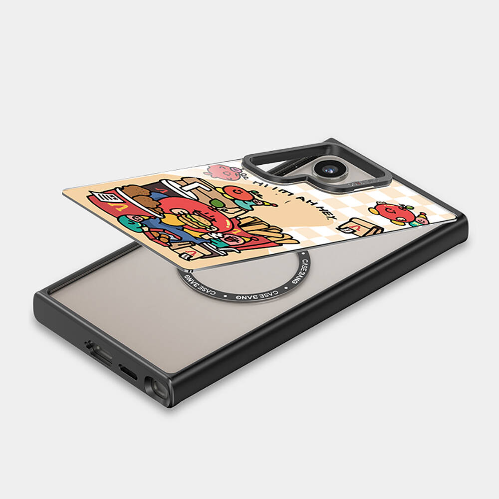 Samsung Galaxy S24 Ultra Uyumlu Magsafe Şarj Özellikli Casebang Ahhey Serisi Arka Panel - 13