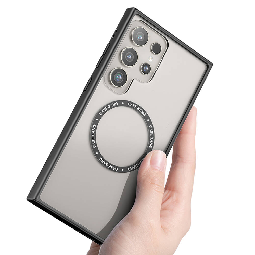 Samsung Galaxy S24 Ultra Uyumlu Kılıf Magsafe Şarj Özellikli Casebang Body Frame Kapak - 3