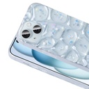 Apple iPhone 15 Uyumlu Kılıf Simli 3D Desenli Zore Hacar Kapak - 3