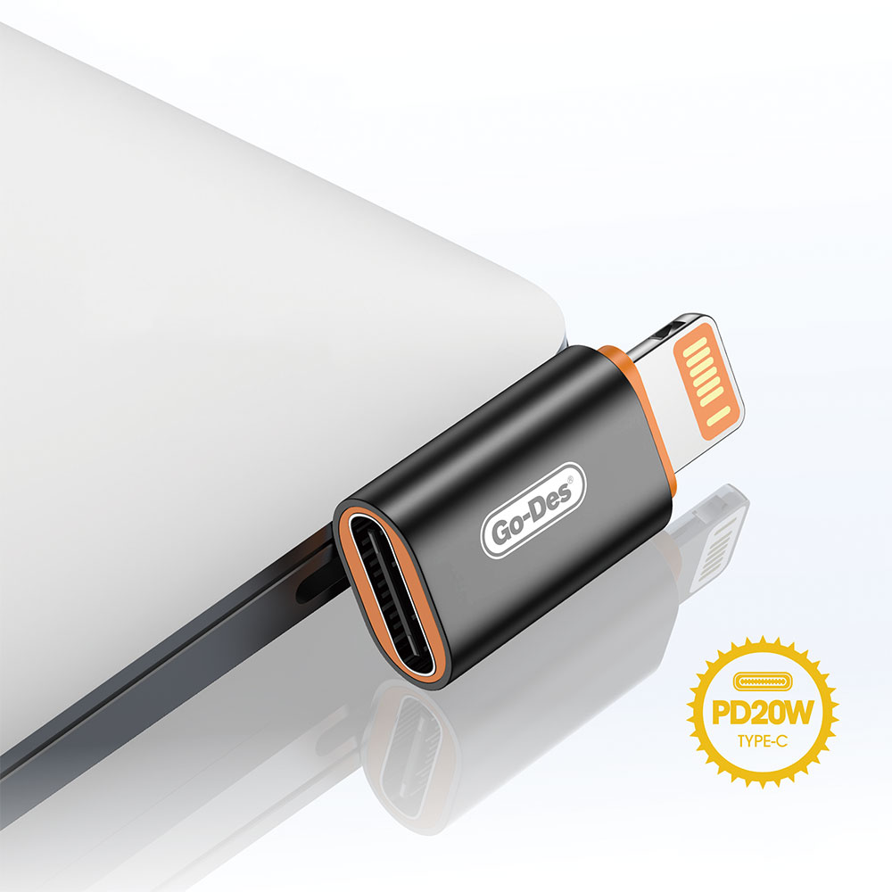 Go Des GD-CT064 Type-C to Lightning PD20W Şarj ve Ses Destekli Dönüştürücü - 2