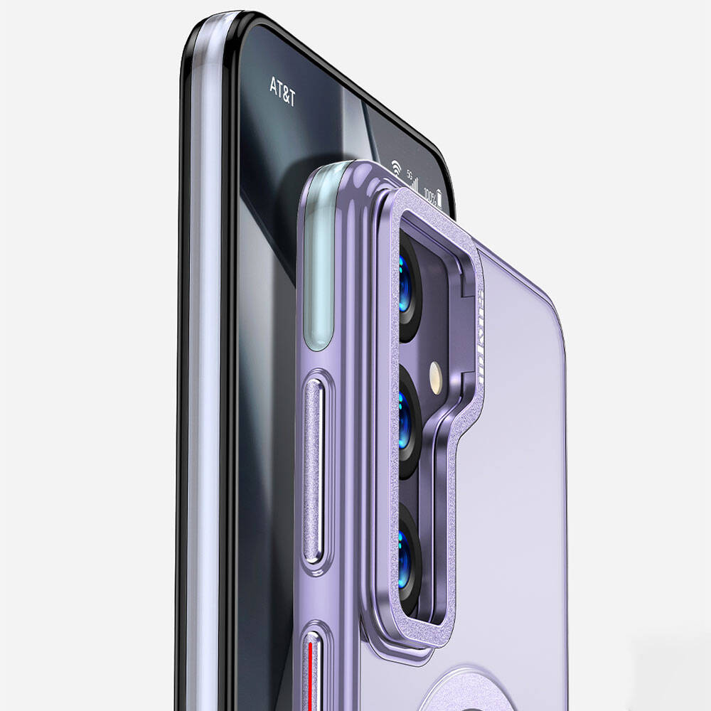 Samsung Galaxy S24 Plus Uyumlu Kılıf Magsafe Şarj Özellikli Wlons Standlı Efsane Kapak - 6