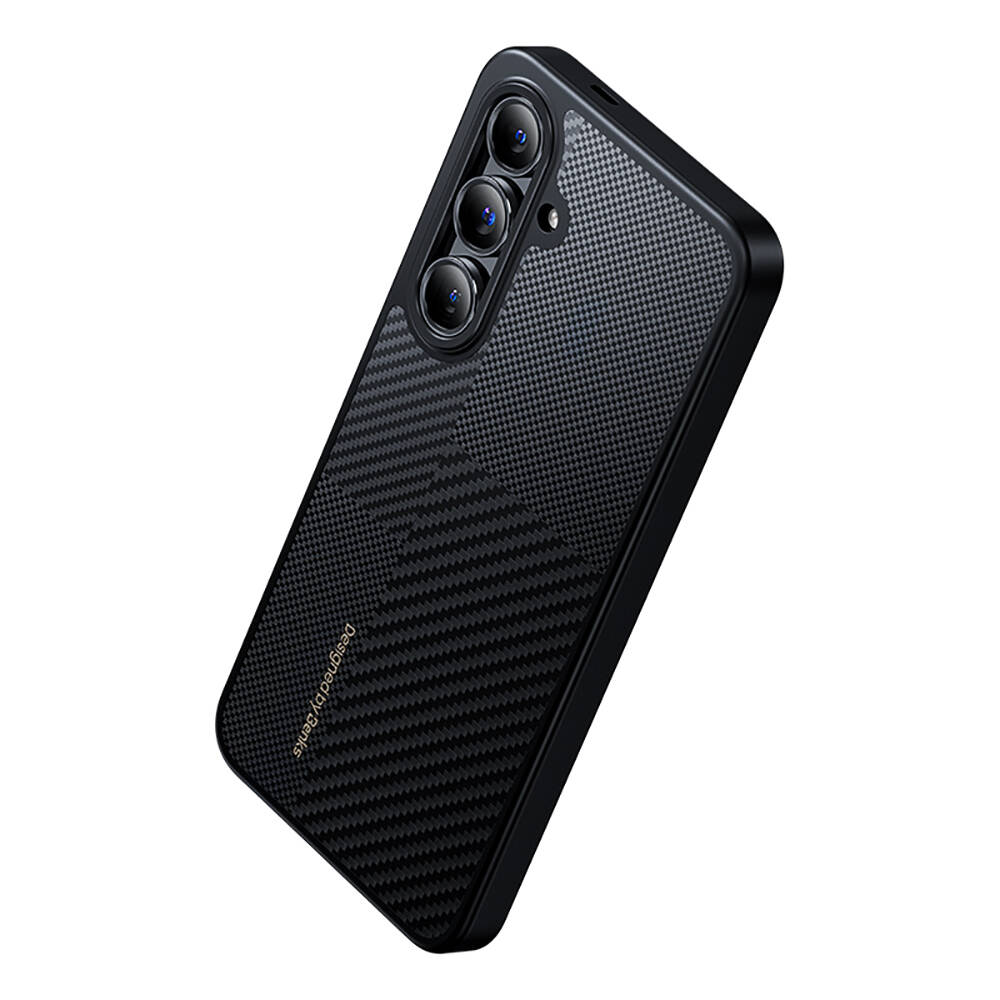 Samsung Galaxy S24 Plus Uyumlu Kılıf Magsafe Şarj Özellikli Karbon Fiber Benks Montage Hybrid ArmorPro Kevlar Kapak - 1