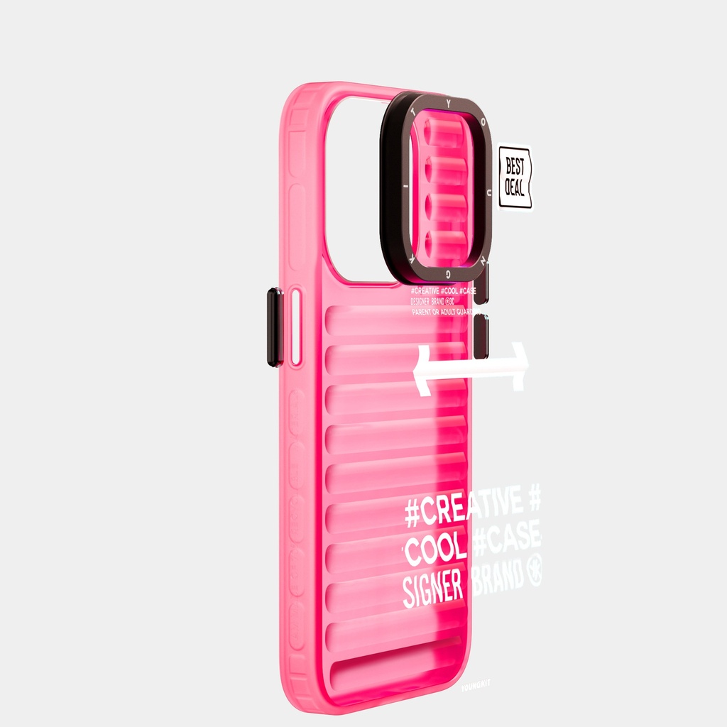Apple iPhone 15 Pro Max Uyumlu Kılıf YoungKit Luggage FireFly Serisi Kapak - 8