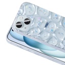 Apple iPhone 14 Uyumlu Kılıf Simli 3D Desenli Zore Hacar Kapak - 3