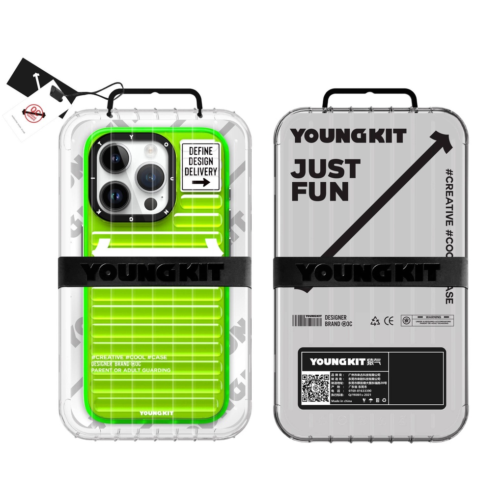 Apple iPhone 15 Pro Max Uyumlu Kılıf YoungKit Luggage FireFly Serisi Kapak - 17