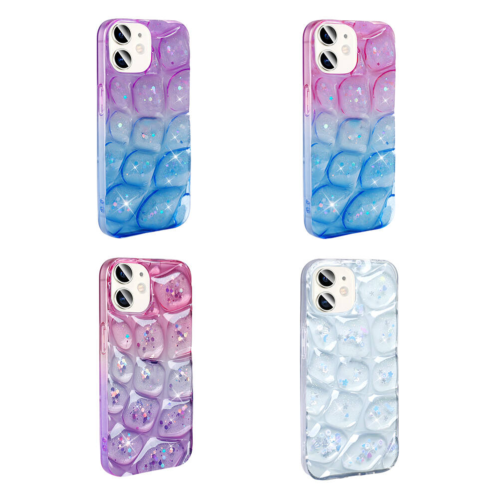 Apple iPhone 11 Uyumlu Kılıf Simli 3D Desenli Zore Hacar Kapak - 2