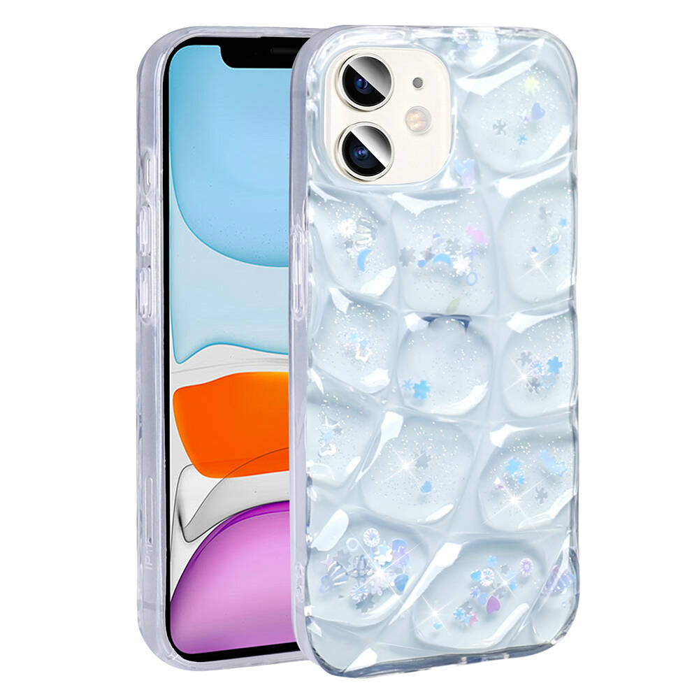 Apple iPhone 11 Uyumlu Kılıf Simli 3D Desenli Zore Hacar Kapak - 3