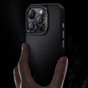 Apple iPhone 14 Pro Uyumlu Kılıf Magsafe Şarj Özellikli Karbon Fiber Benks Montage Hybrid ArmorPro Kevlar Kapak - 5