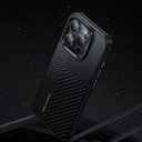 Apple iPhone 14 Pro Max Uyumlu Kılıf Magsafe Şarj Özellikli Karbon Fiber Benks Montage Hybrid ArmorPro Kevlar Kapak - 2