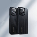 Apple iPhone 14 Pro Max Uyumlu Kılıf Magsafe Şarj Özellikli Karbon Fiber Benks Montage Hybrid ArmorPro Kevlar Kapak - 8
