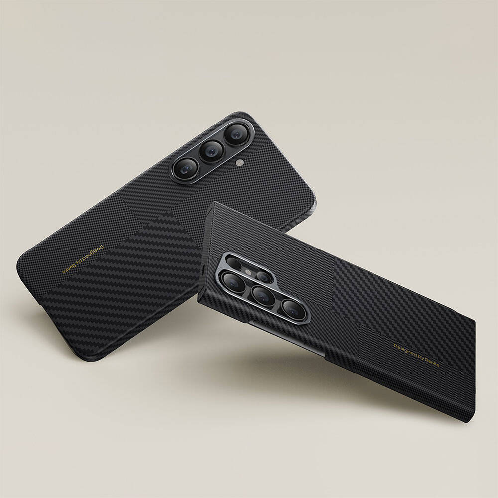 Samsung Galaxy S24 Plus Uyumlu Magsafe Şarj Özellikli Karbon Fiber Benks Montage ArmorAir Kevlar Kapak - 4