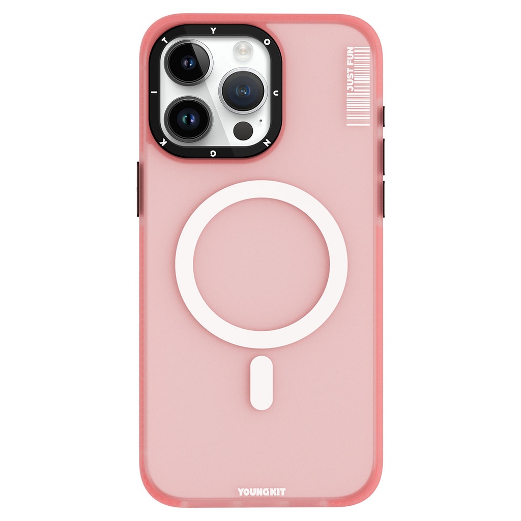 Apple iPhone 15 Pro Max Uyumlu Kılıf Magsafe Şarj Özellikli Youngkit Colored Sand Serisi Kapak - 8