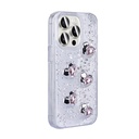 Apple iPhone 15 Pro Max Uyumlu Kılıf Airbagli Simli Arka Yüzey Zore Işıltı Silikon Kapak - 2