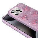 Apple iPhone 15 Pro Uyumlu Kılıf Airbagli Simli Arka Yüzey Zore Işıltı Silikon Kapak - 3