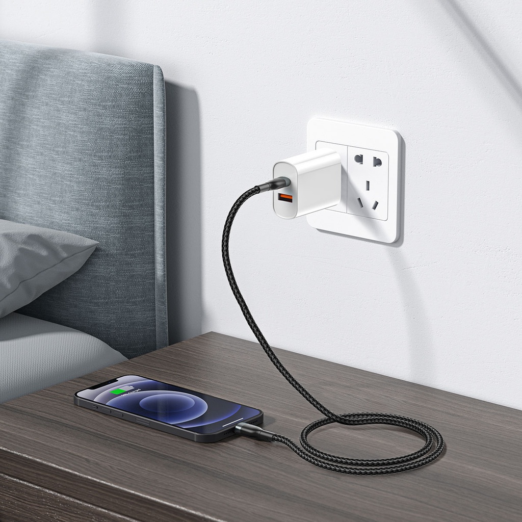 Wiwu Wİ-C017 Concise Serisi Type-C to Lightning PD Data Kablo 30W 1.2 metre - 2