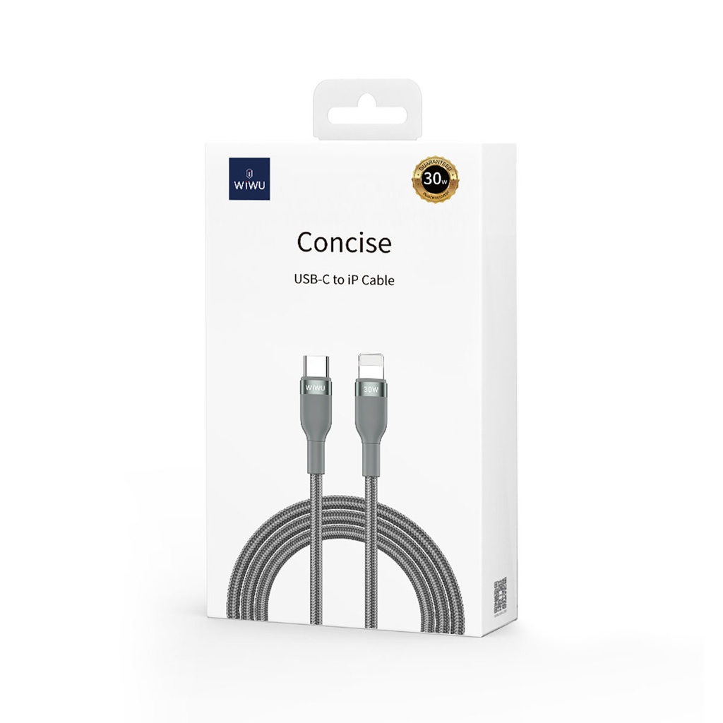 Wiwu Wİ-C017 Concise Serisi Type-C to Lightning PD Data Kablo 30W 1.2 metre - 3