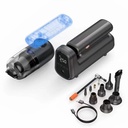 Wiwu Wi-Ai002 5in1 Oto Araç Lastik Şişirme Pompası - Oto Araç Süpürgesi - Vakum Makinesi - Fener Dijital Ekranlı Araç Hava Kompresörü - 3