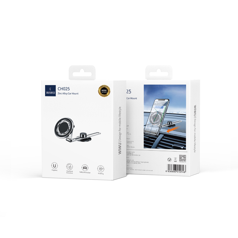 Wiwu CH025 360 Derece Dönebilen Magnetik Düz Zemin Versiyon Araç Telefon Tutucu - 7