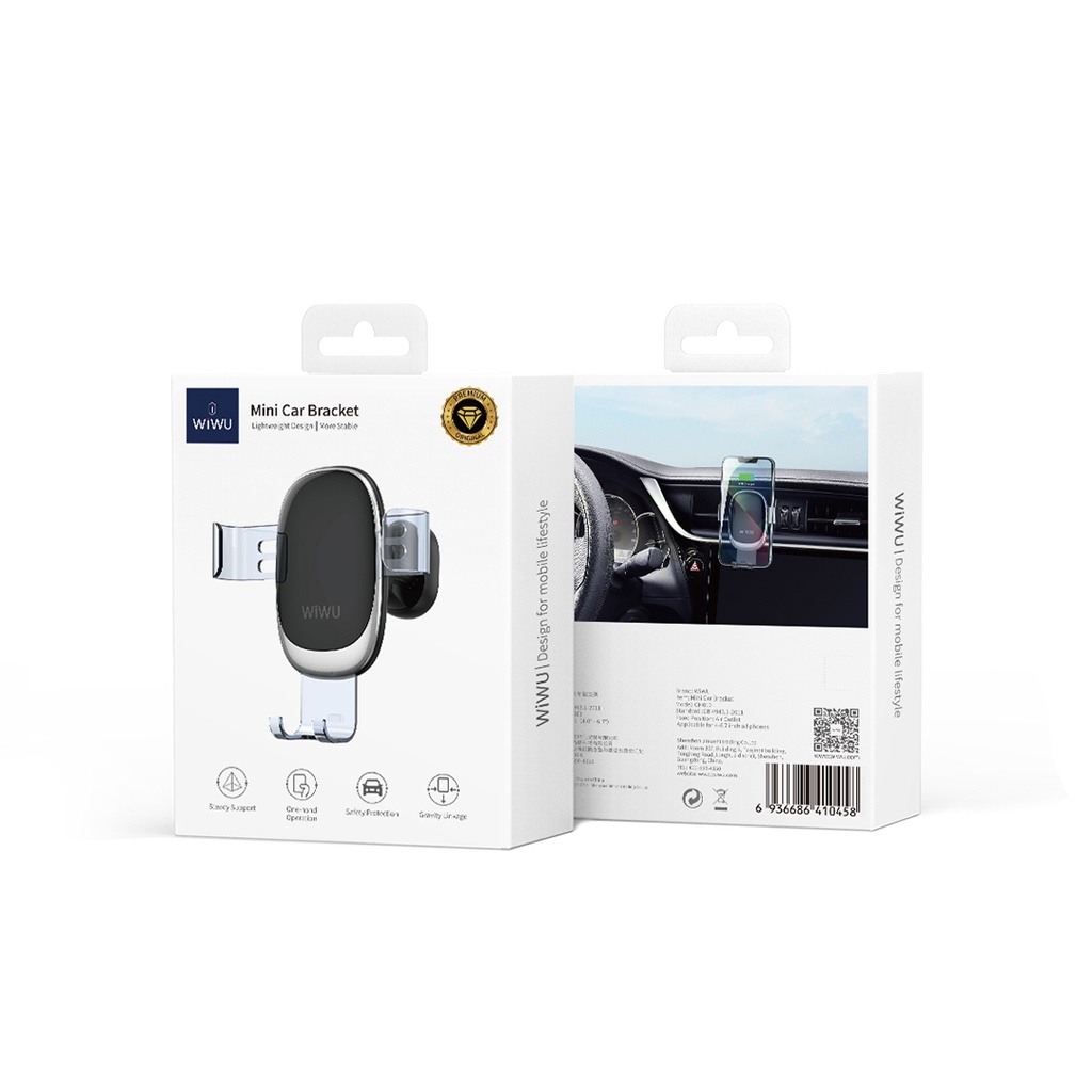 Wiwu CH010 Telefon Ağırlığı İle Çalışan Havalandırma Tasarım Araç Telefon Tutucu - 6