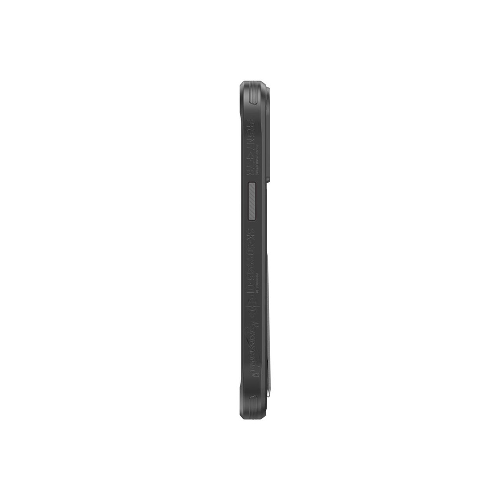Apple iPhone 15 Pro Uyumlu Kılıf SkinArma Standlı Deri Görünümlü Slate Kapak - 7