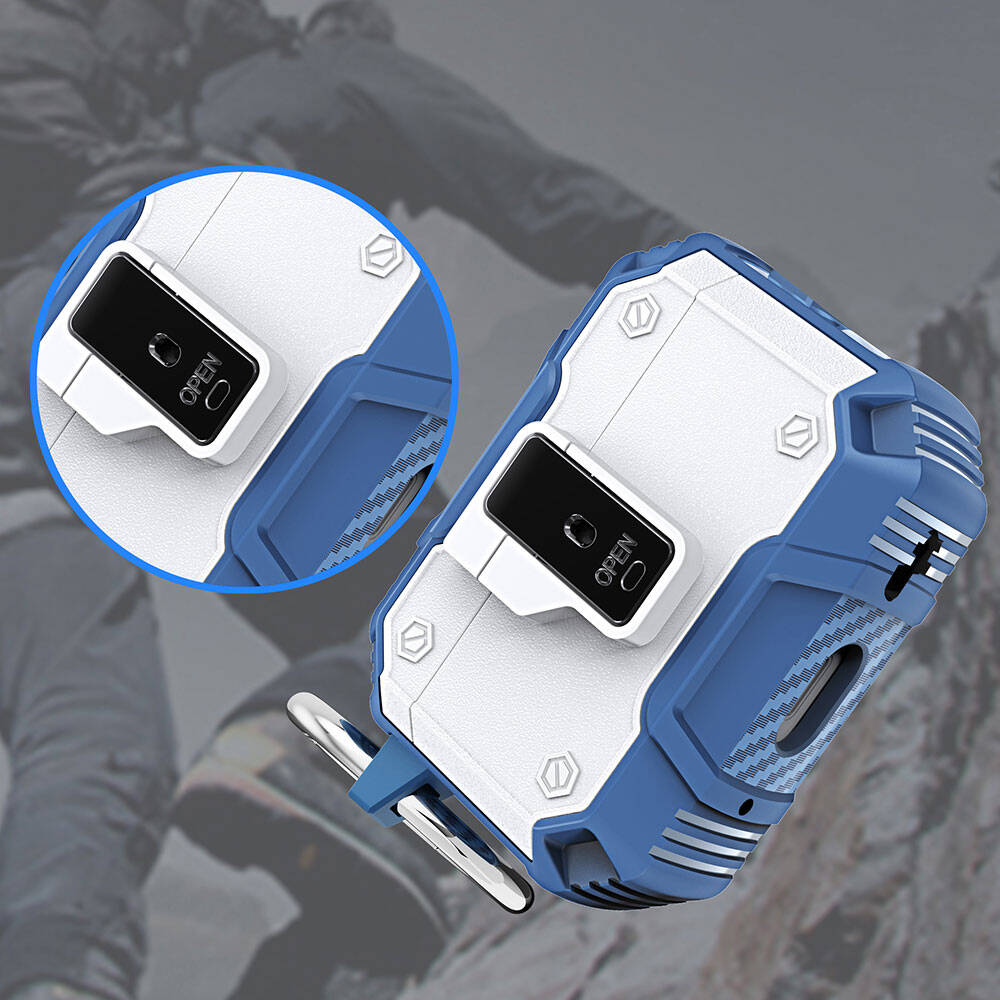 Apple Airpods Pro 2 Uyumlu Zore Airbag 35 Darbelere Karşı Dayanıklı Düğmeli Kılıf - 1