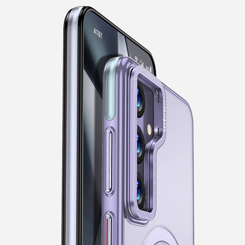 Samsung Galaxy S24 Uyumlu Kılıf Magsafe Şarj Özellikli Wlons Standlı Efsane Kapak - 3