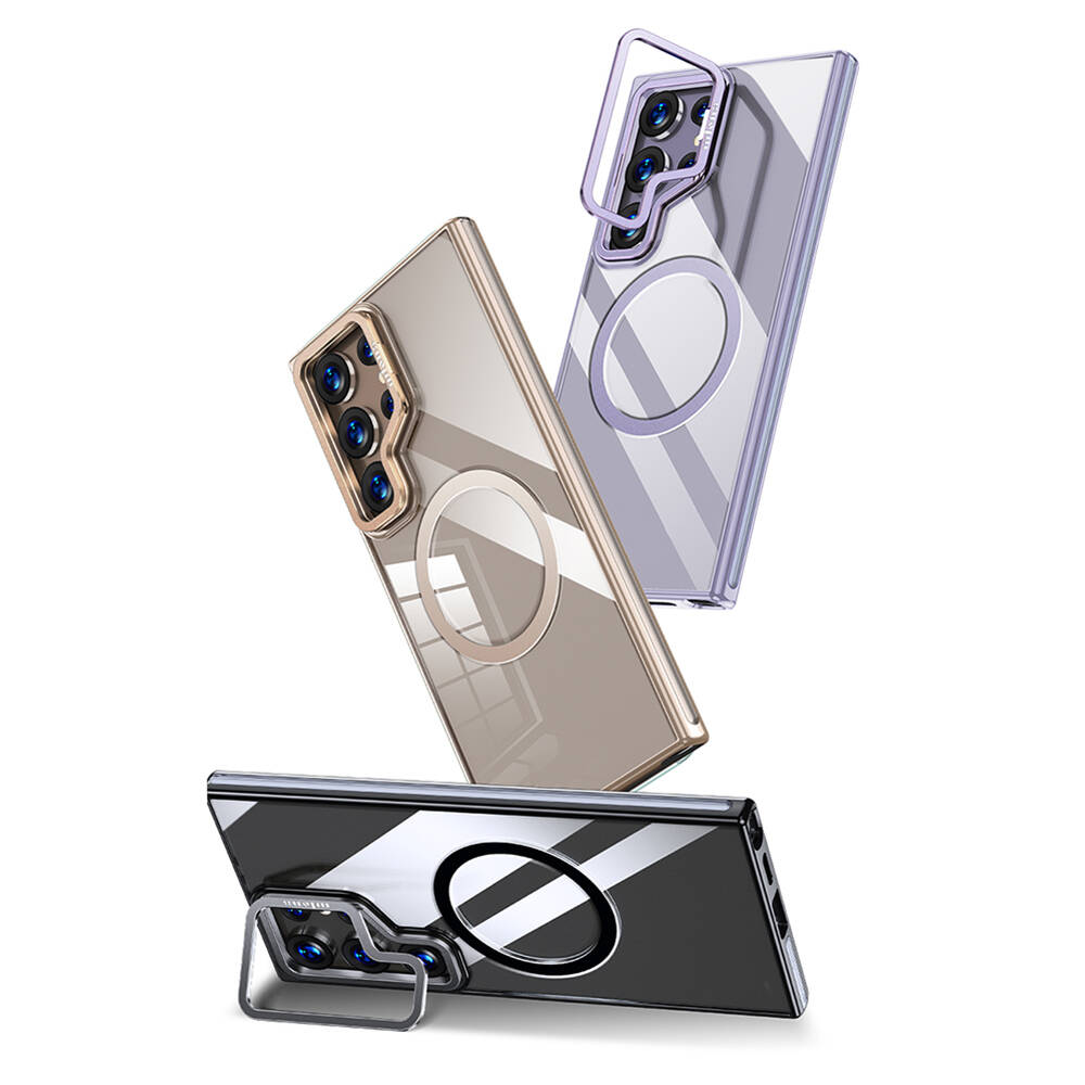 Samsung Galaxy S24 Ultra Uyumlu Kılıf Magsafe Şarj Özellikli Wlons Standlı Efsane Kapak - 5