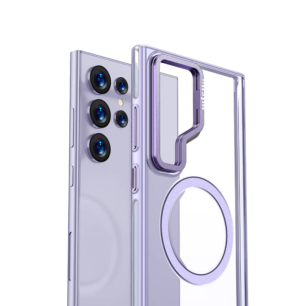 Samsung Galaxy S24 Ultra Uyumlu Kılıf Magsafe Şarj Özellikli Wlons Standlı Efsane Kapak - 7