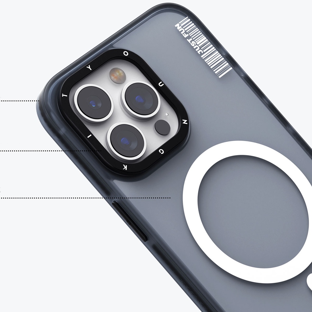 Apple iPhone 15 Pro Uyumlu Kılıf Magsafe Şarj Özellikli Youngkit Colored Sand Serisi Kapak - 7