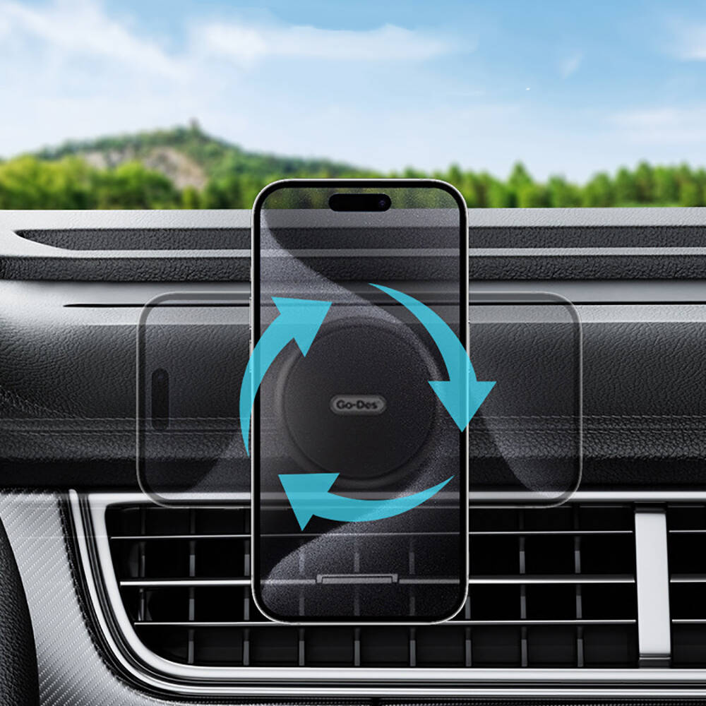 Go Des GD-HD303 Jiroskobik Sabitleme Özellikli Magnetik Direksiyon Tasarım Araç Telefon Tutucu - 8