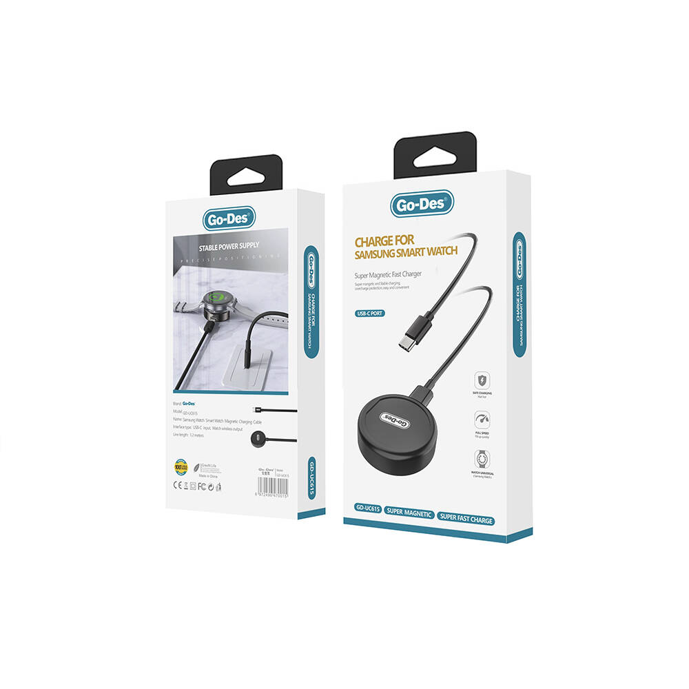 Go Des GD-UC615 Galaxy Watch Akıllı Saat Magnetik Wireless Şarj Aleti - 1