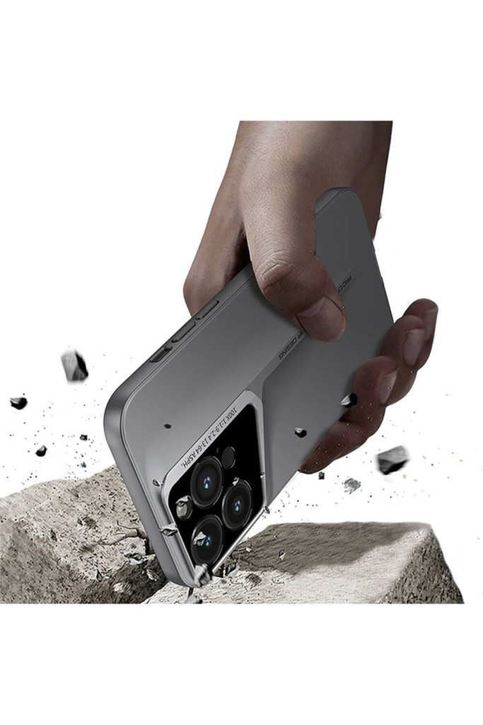 Apple iPhone 15 Pro Max Uyumlu Kılıf Ultra İnce Kamera Korumalı Sert Rubber Zore Procase Kapak