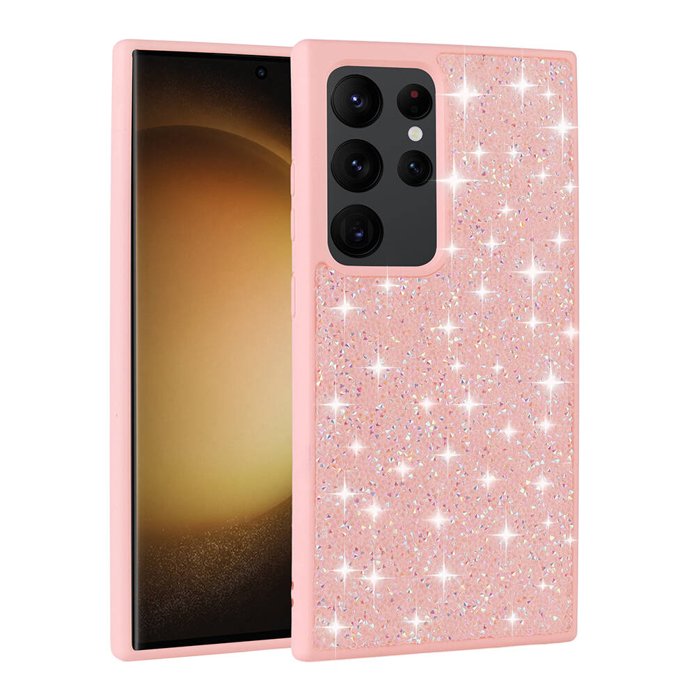 Samsung Galaxy S24 Ultra Uyumlu Kılıf Parlak Taşlı Tasarım Zore Pırlanta Kapak - 5