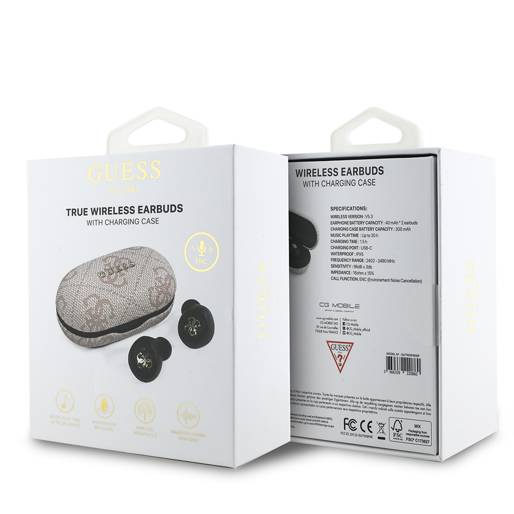 Guess Orjinal Lisanslı Klasik Metal Yazı Logolu TWS Kulak İçi Bluetooth Kulaklık - 17