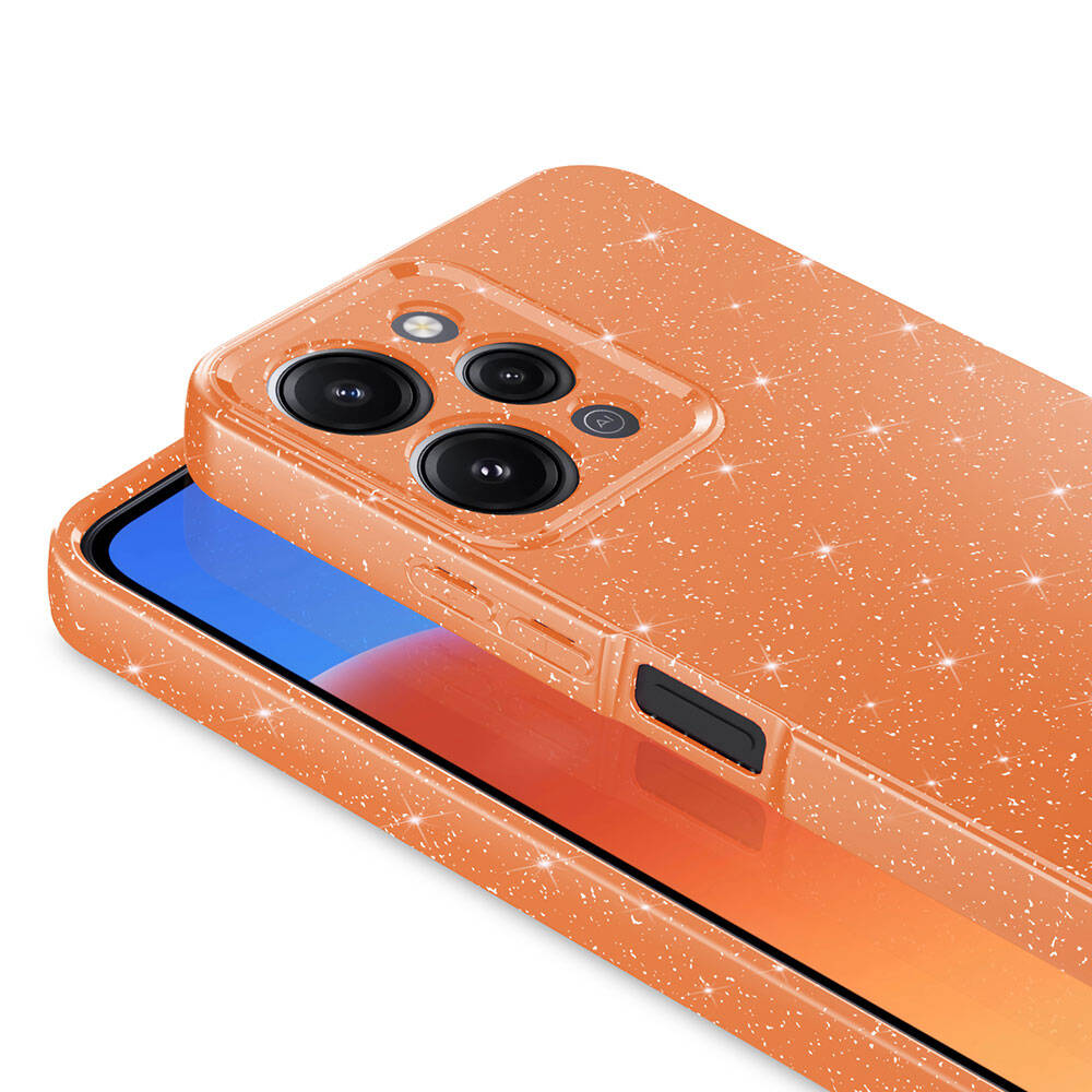 Xiaomi Redmi 12 Uyumlu Kılıf Kamera Korumalı Simli Lüks Zore Koton Kapak - 7