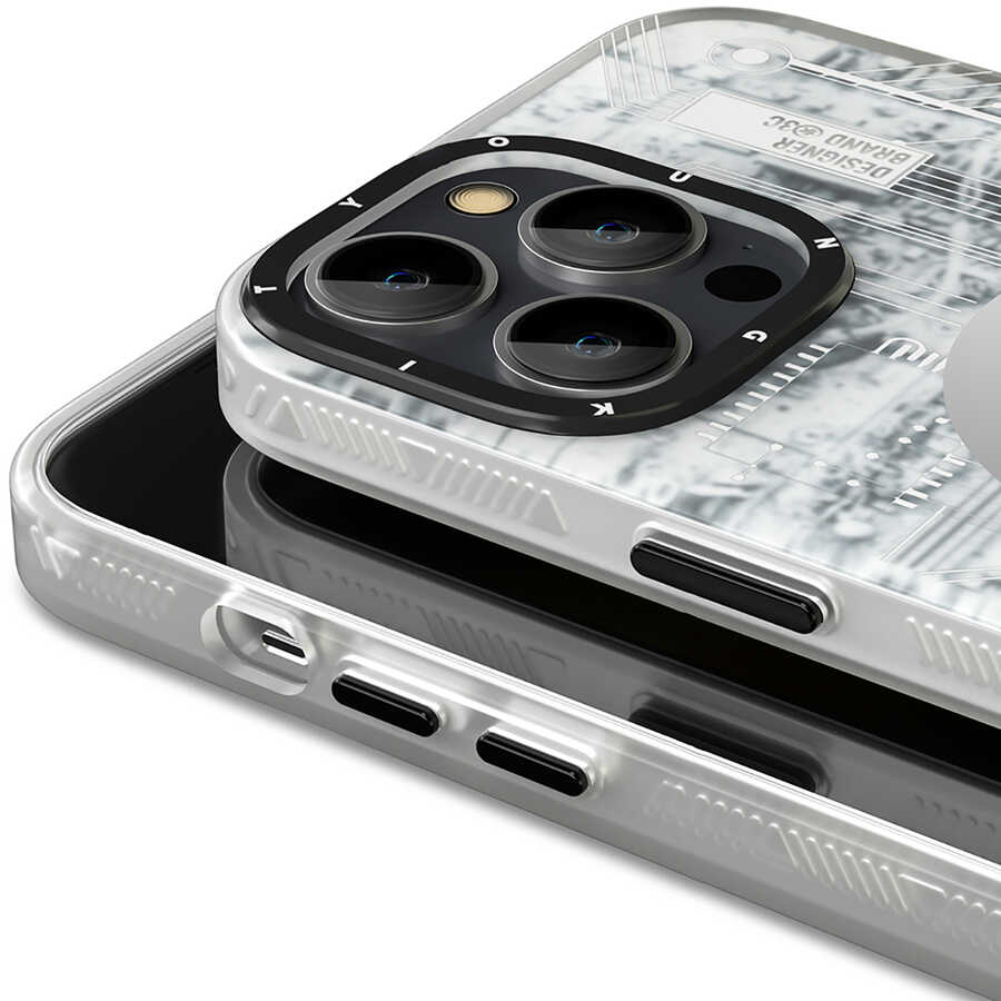 Apple iPhone 15 Pro Uyumlu Kılıf Magsafe Şarj Özellikli YoungKit Technology Serisi Kapak - 3