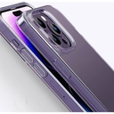 Apple iPhone 14 Pro Max Uyumlu Kılıf Airbagli Şeffaf Darbe Emici Silikon Tasarımlı Recci Clarity Serisi Kapak