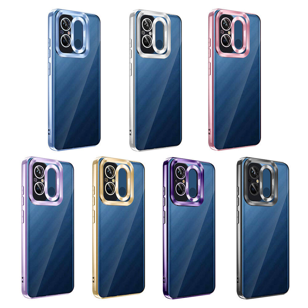 Xiaomi Redmi 12C Uyumlu Kılıf Kamera Korumalı Logo Gösteren Zore Omega Kapak - 10