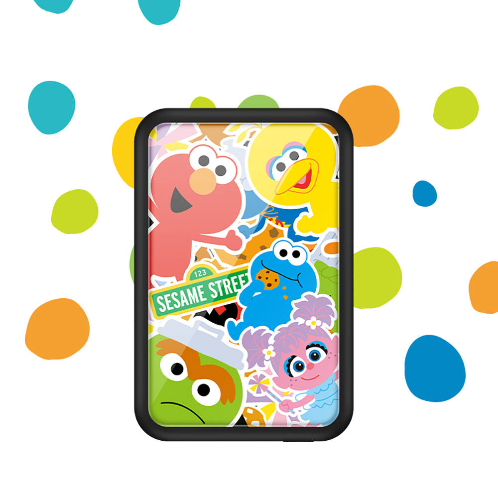 Casebang MP12 Battery Pack Sesame Street Serisi Kablosuz Taşınabilir Powerbank 6000mAh - 1