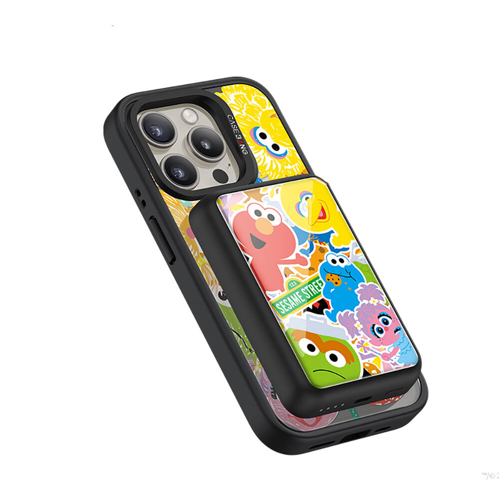 Casebang MP12 Battery Pack Sesame Street Serisi Kablosuz Taşınabilir Powerbank 6000mAh - 2