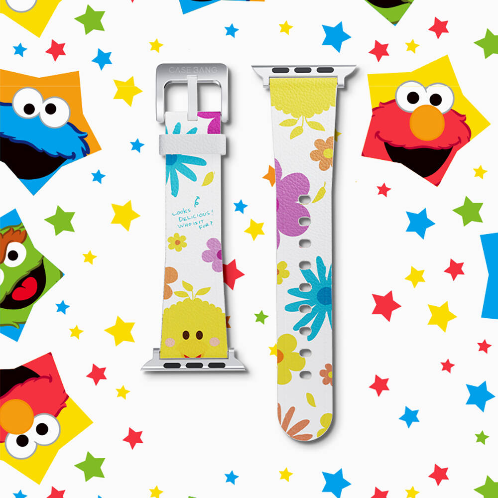 Apple Watch 42mm Uyumlu Casebang Sesame Street Serisi Deri Saat Kordon - 2