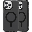 Apple iPhone 15 Pro Uyumlu Kılıf Magsafe Şarj Özellikli Saydam Arka Yüzey Recci Crystal Color Serisi Kapak