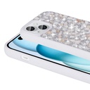 Apple iPhone 15 Uyumlu Kılıf Parlak Taşlı Tasarım Zore Linea Kapak - 7