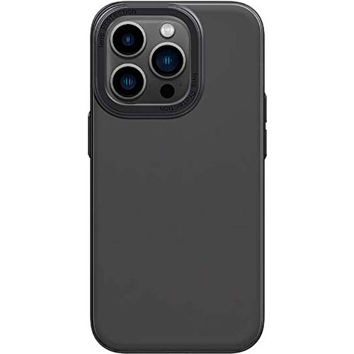 Apple iPhone 14 Pro Uyumlu Kılıf Metal Kamera Çerçeveli Recci Glaze Serisi Kapak