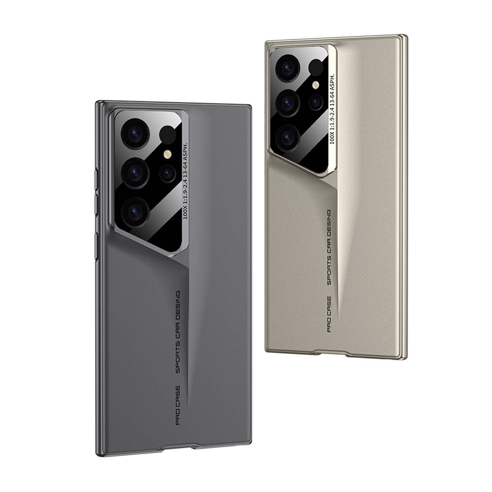 Samsung Galaxy S23 Ultra Uyumlu Kılıf Ultra İnce Kamera Korumalı Sert Rubber Zore Procase Kapak - 1