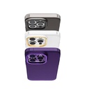 Apple iPhone 14 Uyumlu Kılıf Metal Kamera Çerçeveli Recci Glaze Serisi Kapak - 4